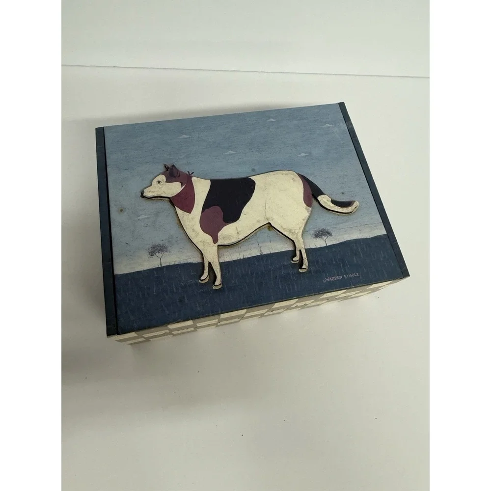 Box Of 9 Note Cards featuring a folk art Bandit Warren‎ Kimble